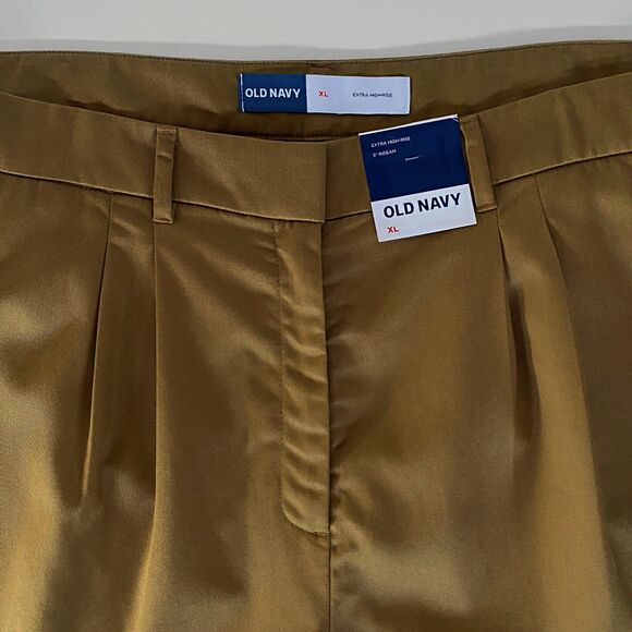 Old Navy High-Rise Taylor Trouser Shorts XL Casual Chic Minimalist Contemporary - Picture 5 of 11